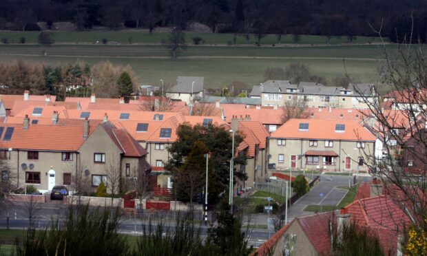 Council housing in the Kirkton area of Dundee.