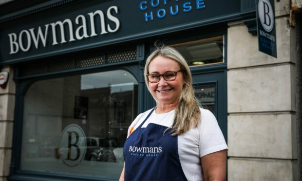 Bowmans Coffee House owner Susan Bowman in front of her new Brook Street cafe.