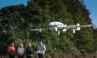 Medical transport drone trials between Angus and Dundee took off last week. Image: Mhairi Edwards/DCThomson