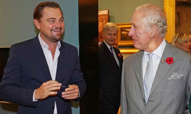 King Charles III with Leonardo DiCaprio