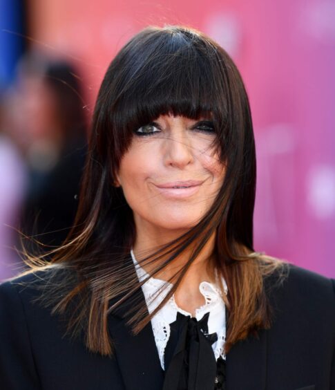 Photo shows the TV presenter Claudia Winkleman.