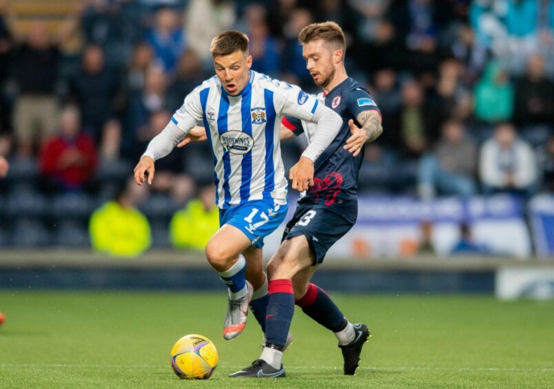 Spencer was injured in the draw with Kilmarnock.
