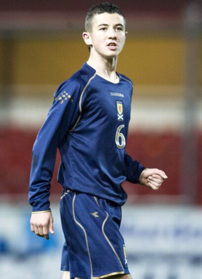 Gavin Stokes in action for Scotland in 2007.