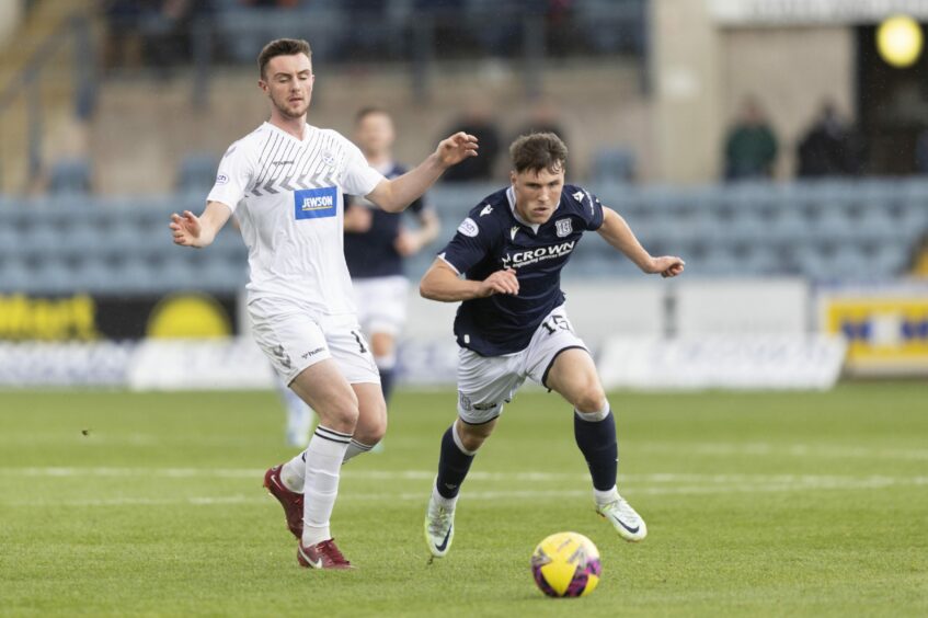 Dundee youngster Josh Mulligan takes on Ayr