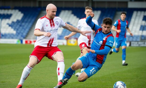 Euan Spark believes Brechin are more than capable of holding their own in the SPFL after taking both Inverness and Stirling Albion to penalties in cup competitions. Image: SNS.