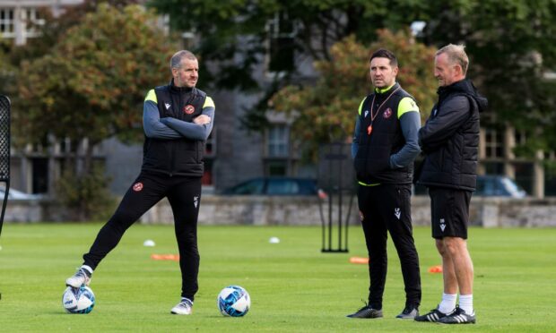 United's current coaching team. Image: SNS