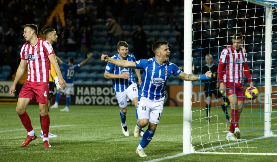 St Johnstone were second best at Kilmarnock. Image: SNS.