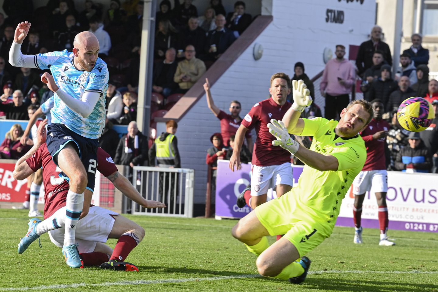 Gaston has been one of the top performers for Arbroath this season. Image: SNS