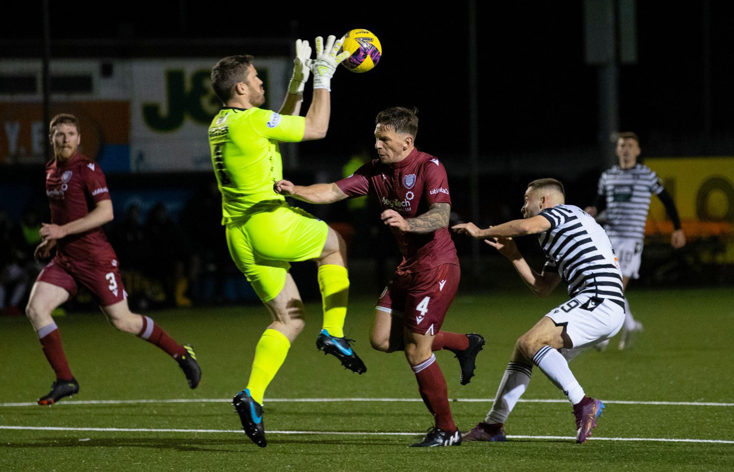 Arbroath goalkeeper Derek Gaston.