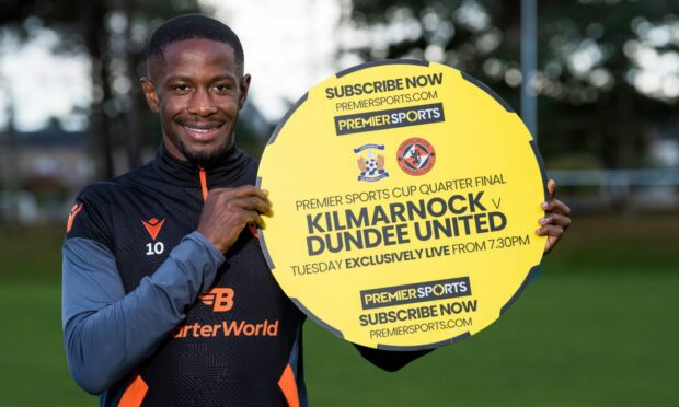Djoum could make his first start for United against Killie. Image: SNS