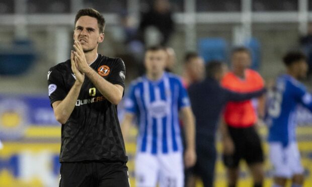 Smith salutes the travelling United fans. Image: SNS