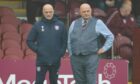 Ian and Dick Campbell on the touchline against Hamilton. Image: SNS