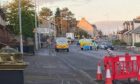 Broad Street Cowdenbeath where a man was hit by a car