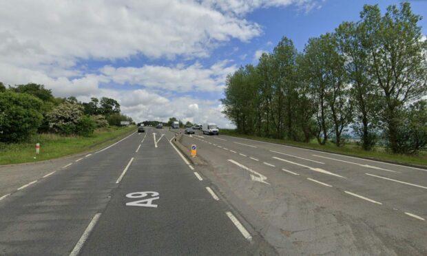 The A9 near the junction with the B934 at Cairnie Braes. Image: Google Street View.