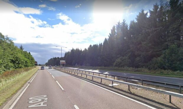 The A90 near Tealing. Image: Google Street View.