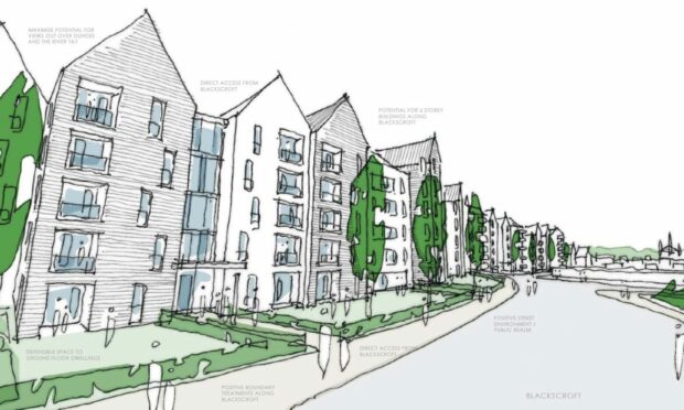 A sketch of the planned Wallace Craigie Works development. Image: YM Architects