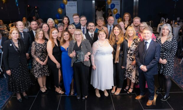 Staff are pictured at the NHS Tayside STAR Awards. Image: NHS Tayside.