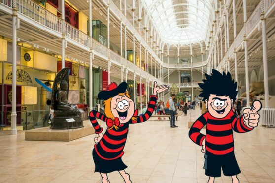 Minnie & Dennis visit the National Museum of Scotland