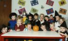 Children of the Buttons and Bows Nursery school, Dundee, during their Halloween party. Oct 30 1990. Image: DC Thomson.