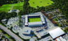 The Dundee FC stadium development is situated beside Camperdown Country Park. Image: LJRH Architects