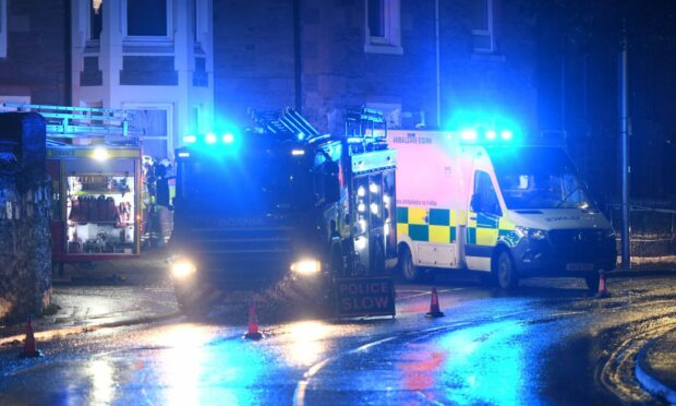 Emergency services at the scene. Image: Stuart Cowper.