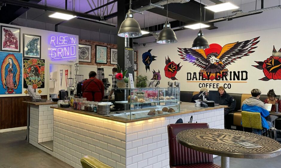 Inside Daily Grind Coffee Co.