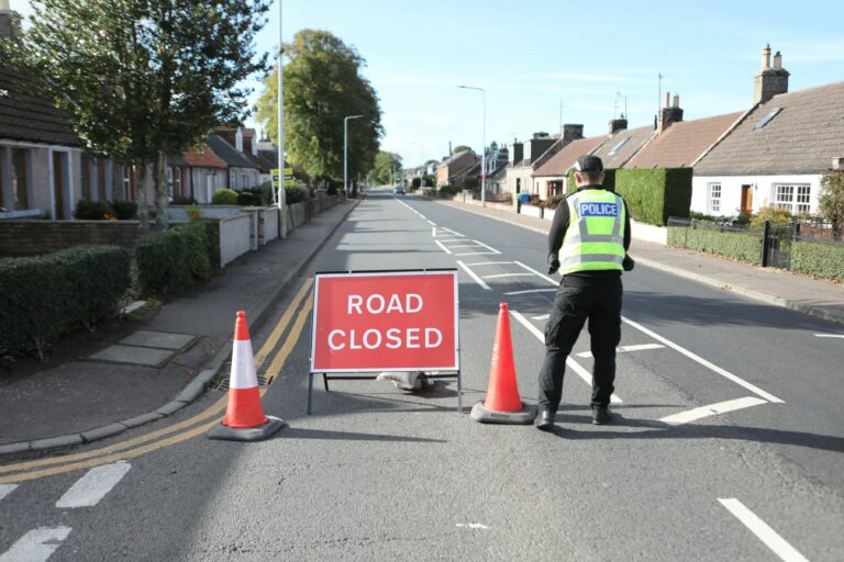 Dairsie road reopens after car bursts into flames in crash