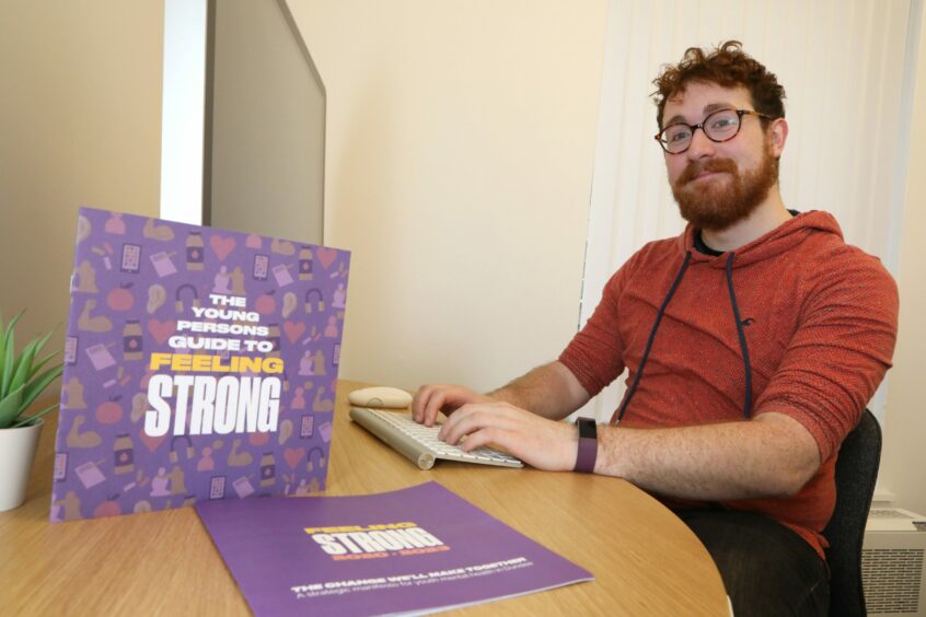 Brook Marshall, chief executive officer of Dundee-based youth mental health charity Feeling Strong.