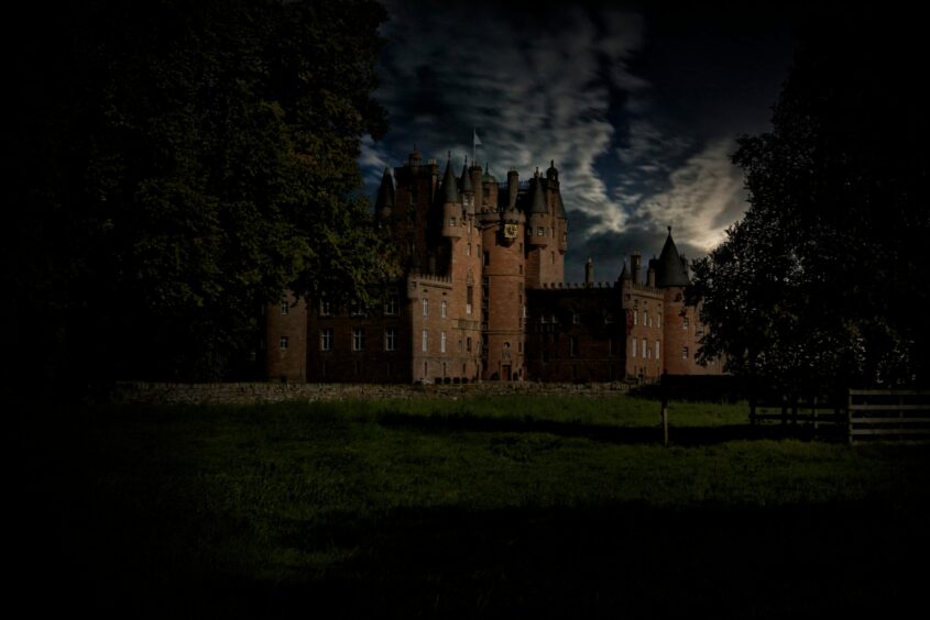 Glamis Castle looking spooky.