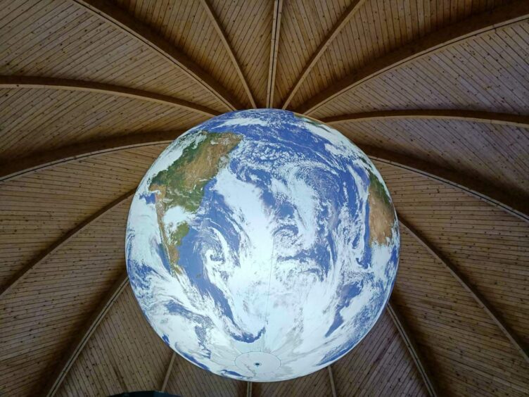 The Gaia globe, Discovery Point.