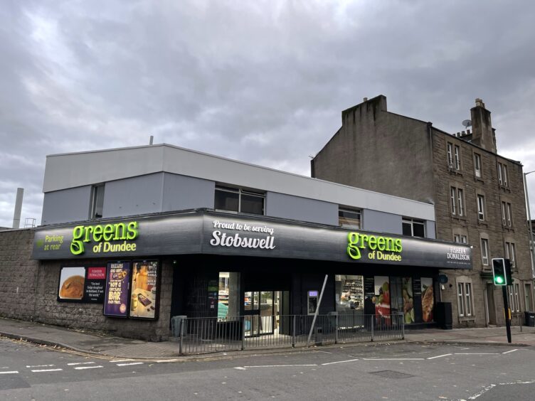 a photo of the outside of the new Greens of Dundee store