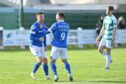 Niall Quinn celebrates his winning goal versus Buckie Thistle. Photograph: Jason Hedges.