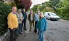 Dudhope Terrace residents Alan Morrison, George Smith, Stuart Booker, Charlie Maddison, Andy Flavell and Frances Smith. Image: Kim Cessford/DC Thomson.