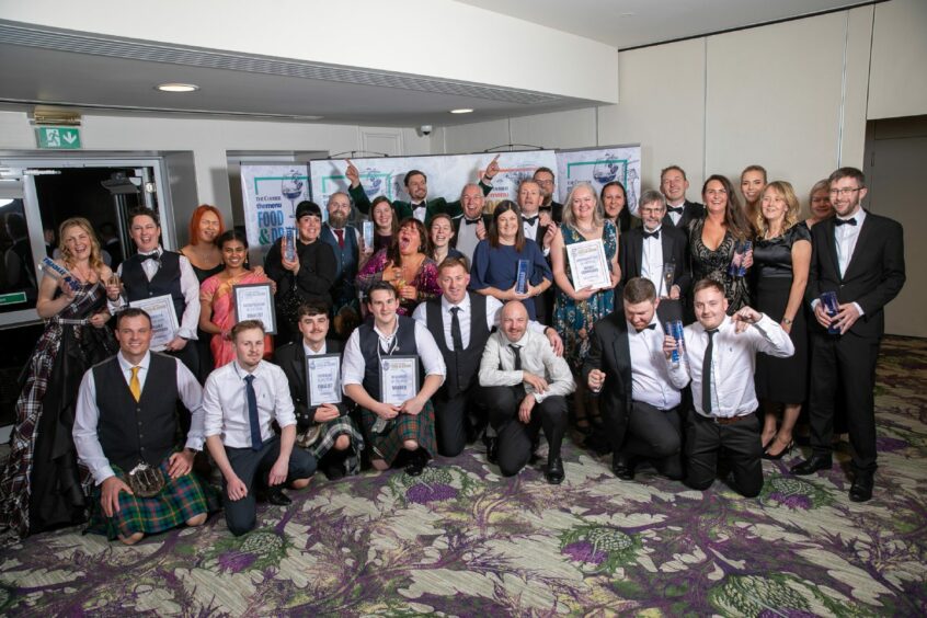 Last year's winners at The Courier Food and Drink awards.