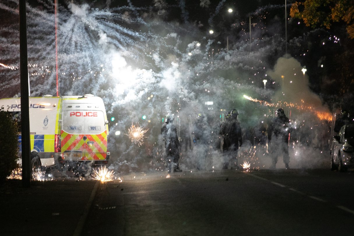Balgowan Avenue Dundee yobs set 'wall of fire' on Halloween