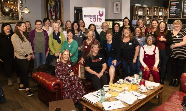 Perth menopause cafe got a visit from Nicola Sturgeon. Image: Rachel Weiss Menopause Cafe.