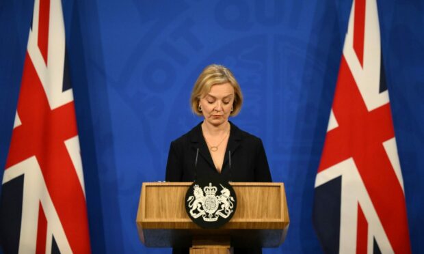 Prime Minister Liz Truss is facing pressure to resign. Image: Daniel Leal/DC Thomson.