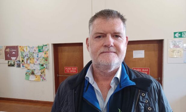 Athole McDonald attended the flooding meeting at Craigie Church Hall. Image: Stephen Eighteen / DC Thomson.