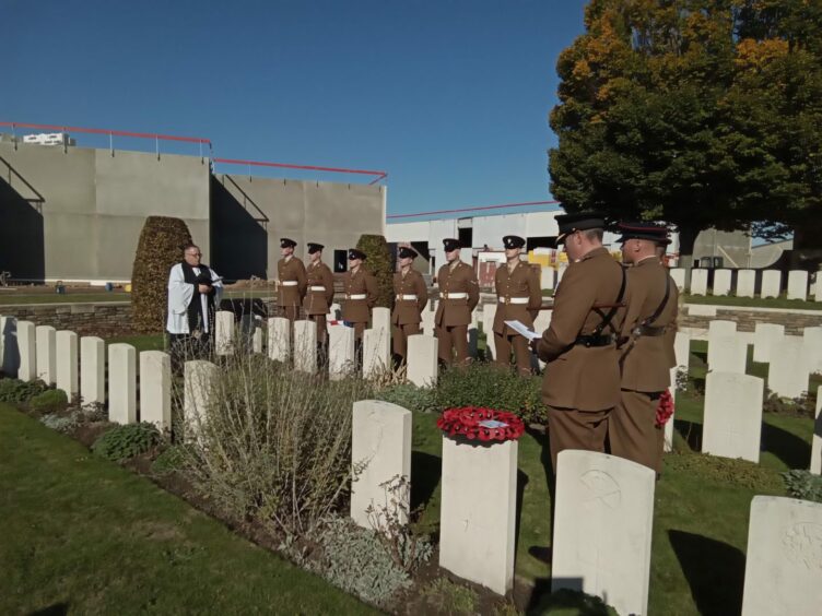 Belgian war graves ceremony