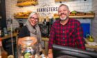 Nicola Maxwell and Andy Briggs at Bannisters bagel bar, Crieff.