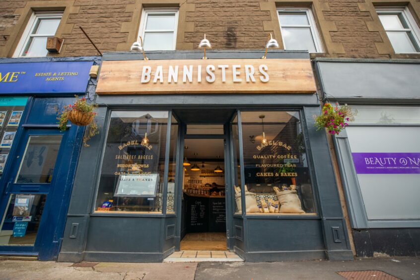Bannisters Bagel Bar in Crieff. 