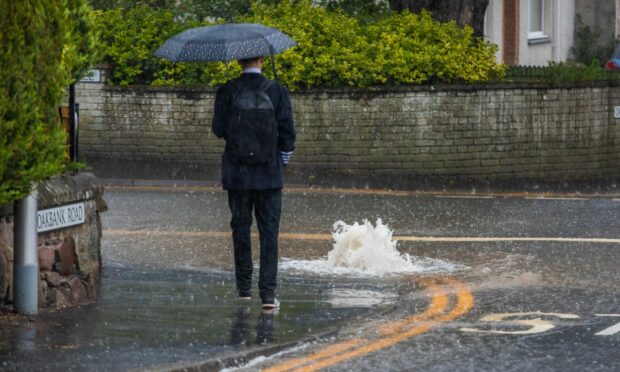 Areas of Perthshire and Angus are affected by the weather warning. Image: Steve MacDougall/DC Thomson.