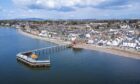 Broughty Ferry Beach as seen by a drone. Image: Steve Brown / DC Thomson