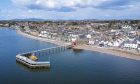 Broughty Ferry Beach as seen by a drone. Image: Steve Brown / DC Thomson