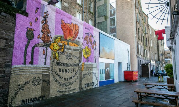 The "Marmalade on Toast" mural. Image: Steve Brown/DC Thomson.