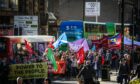 Hundreds marched through Dundee last weekend to protest the rising cost of living.