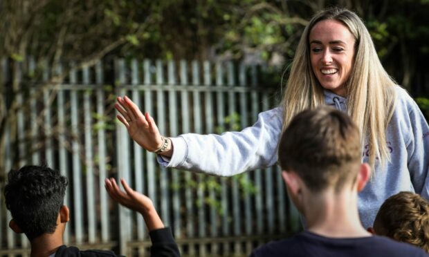 Commonwealth Games gold medallist was back in Dundee after her medal-winning summer. Pic: Mhairi Edwards/DC Thomson.