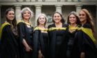 The Dundee and Angus College graduations at the Caird Hall. Picture shows: all graduating in Healthcare Practice with a clean streak of A's all round. Image: Mhairi Edwards/DCThomson