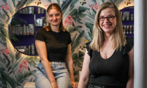 Aileen Wallace-Edgar, owner of Vintage Beauty Box, and Sophie Butler, manager of Sophie Butler Hairdressing.