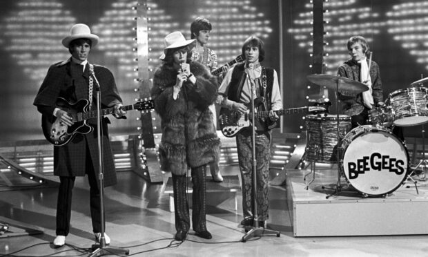 The Bee Gees in 1967, the same year they played the Top Ten Club in Dundee.